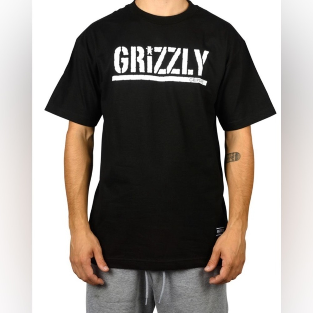 Grizzly Stamp Logo Tee - NWOT - Size M